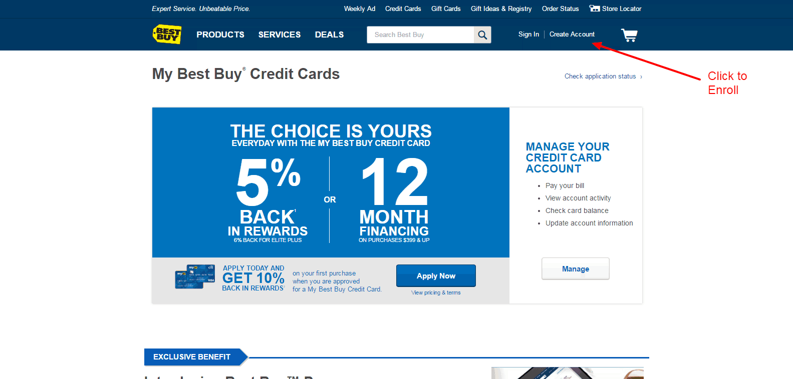 Bestbuy Credit Card Bank