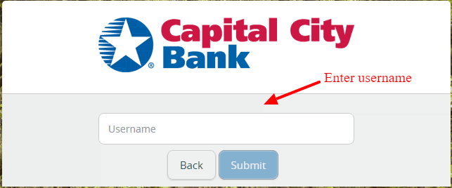 Capital City Bank Online Banking Username