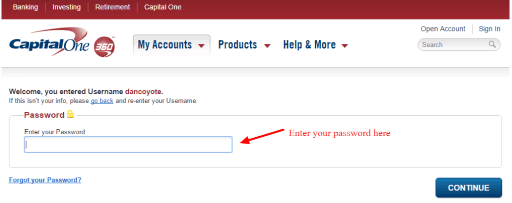 capital one online banking