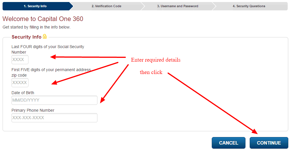 Capital One 360 SSO Enrollmen