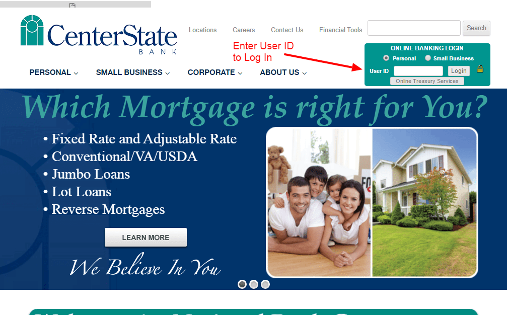 Center State Bank Online Login