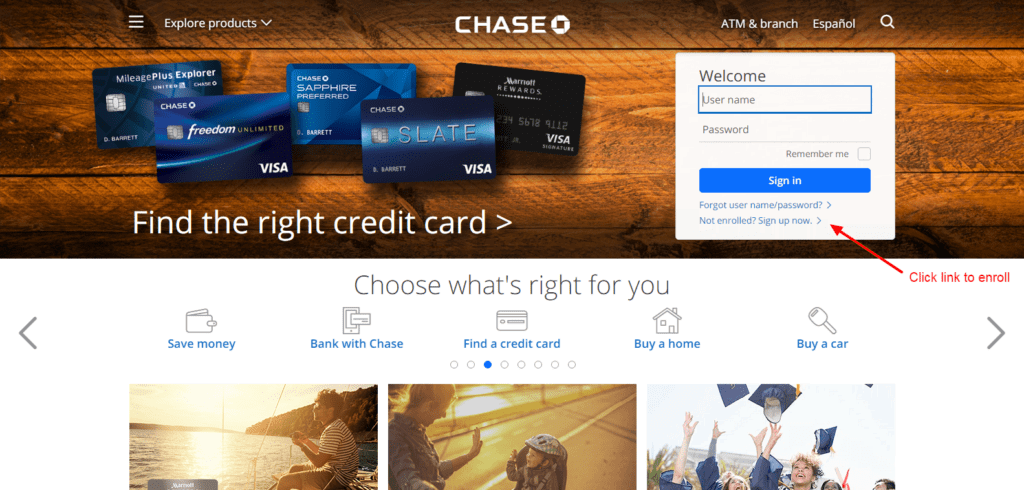 chase online login