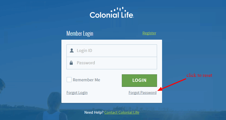 Colonial Life passreset