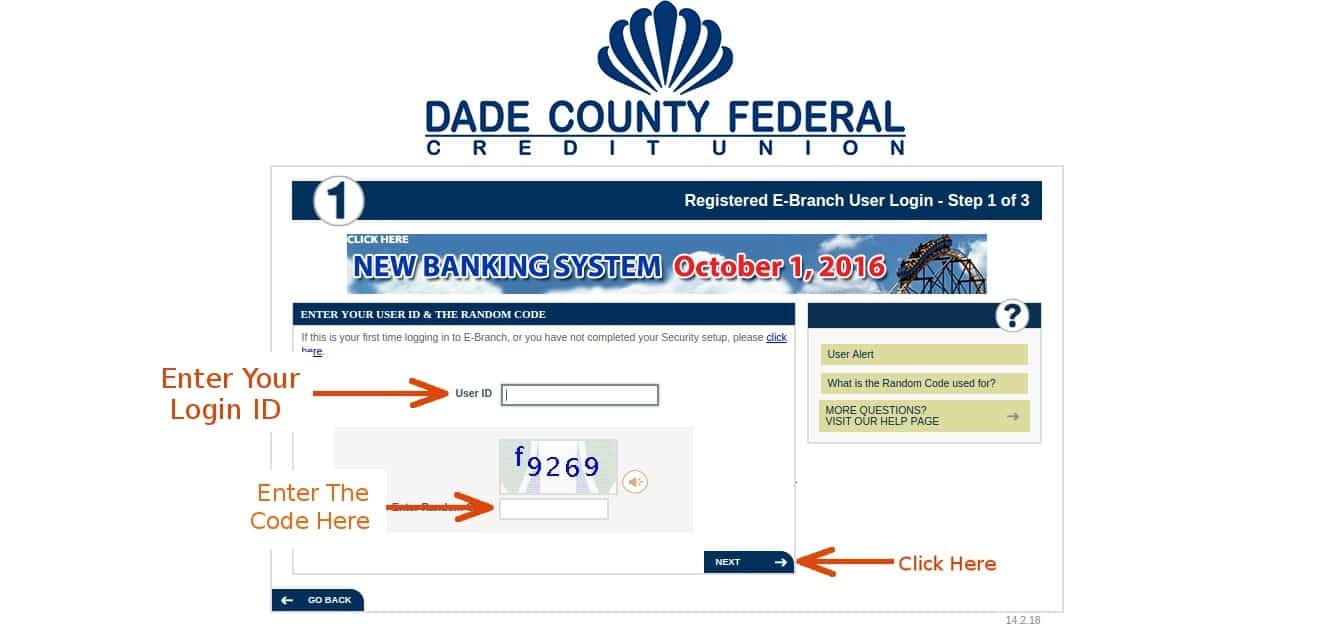 Dade County Federal Credit Union Online Banking Login CC Bank