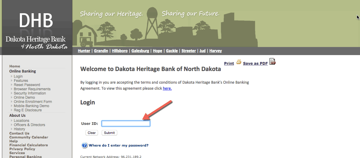 Dakota Heritage Bank Online Banking Login CC Bank