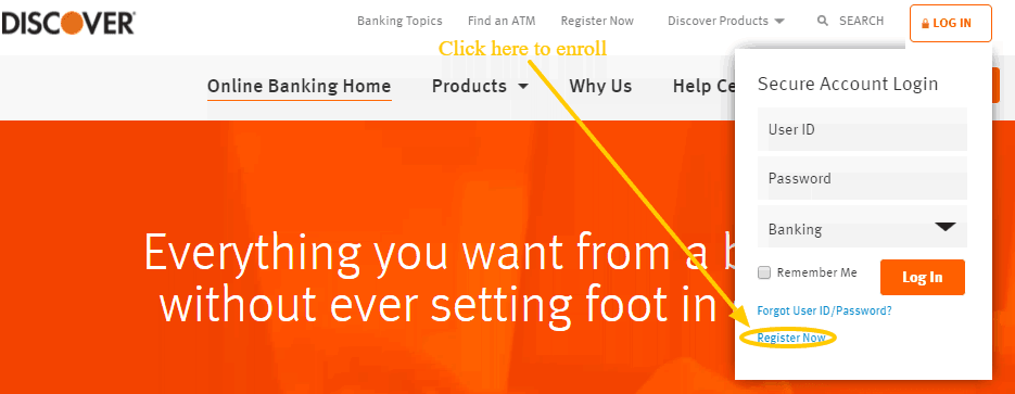 Discover Bank Online Banking Register Online