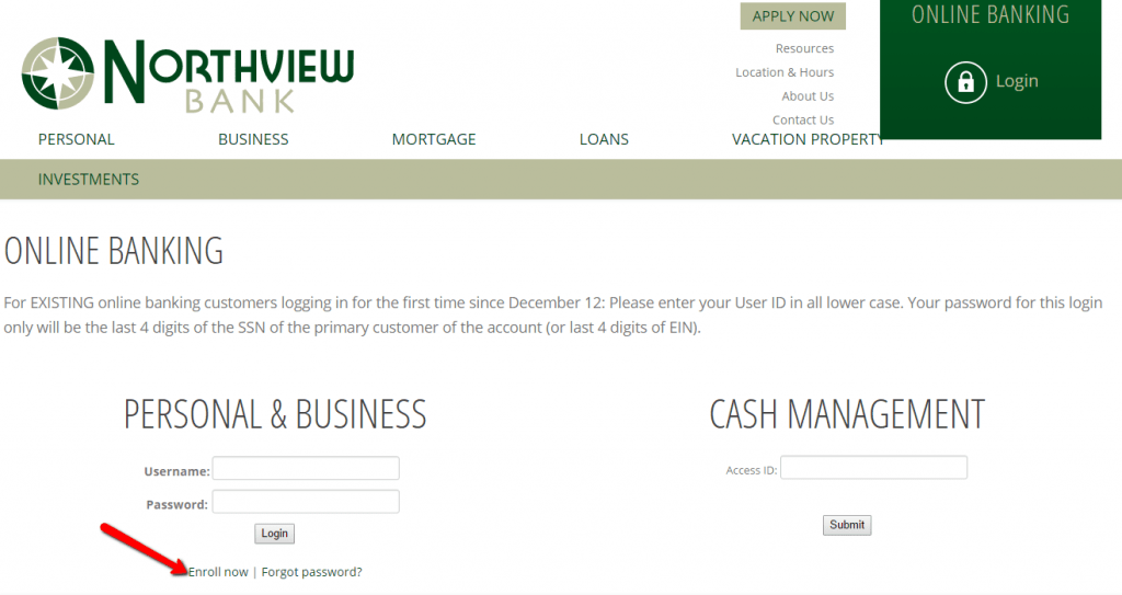 Northview Bank Online Banking Login CC Bank