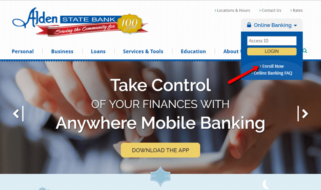 Alden State Bank Online Banking Login CC Bank