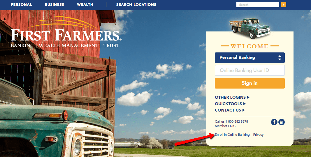 First Farmers Bank Online Banking Login CC Bank