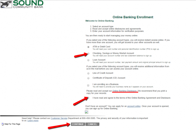 Sound Community Bank Online Banking Login CC Bank
