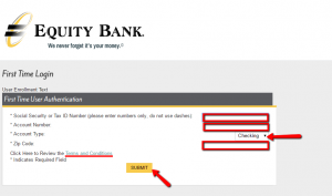 internet banking equity