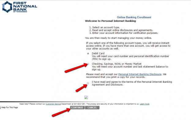 First National Bank of Tennessee Online Banking Login - CC Bank