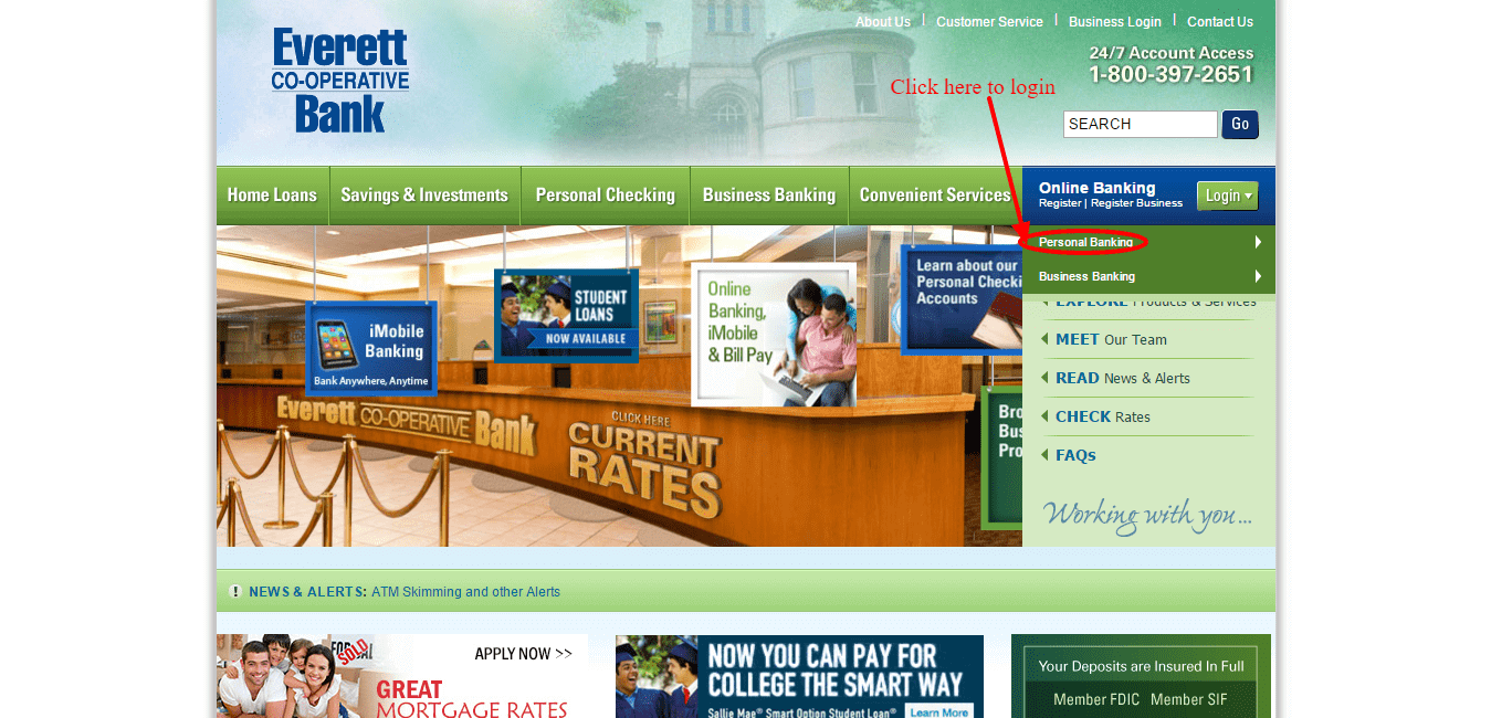 Everett Cooperative Bank Login