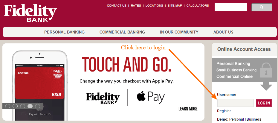 Fidelity Bank Login