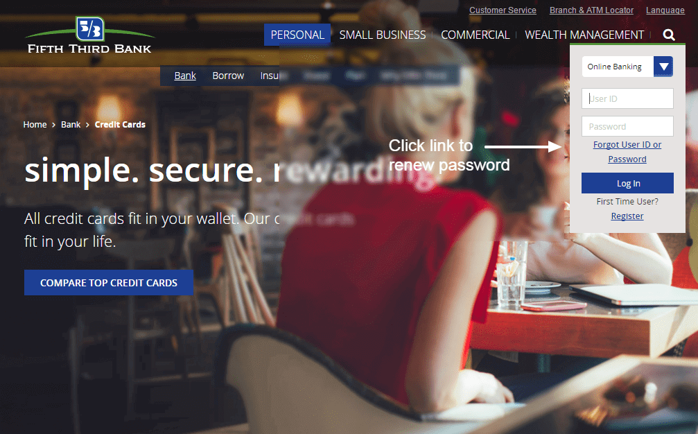 Fifth Third Bank password