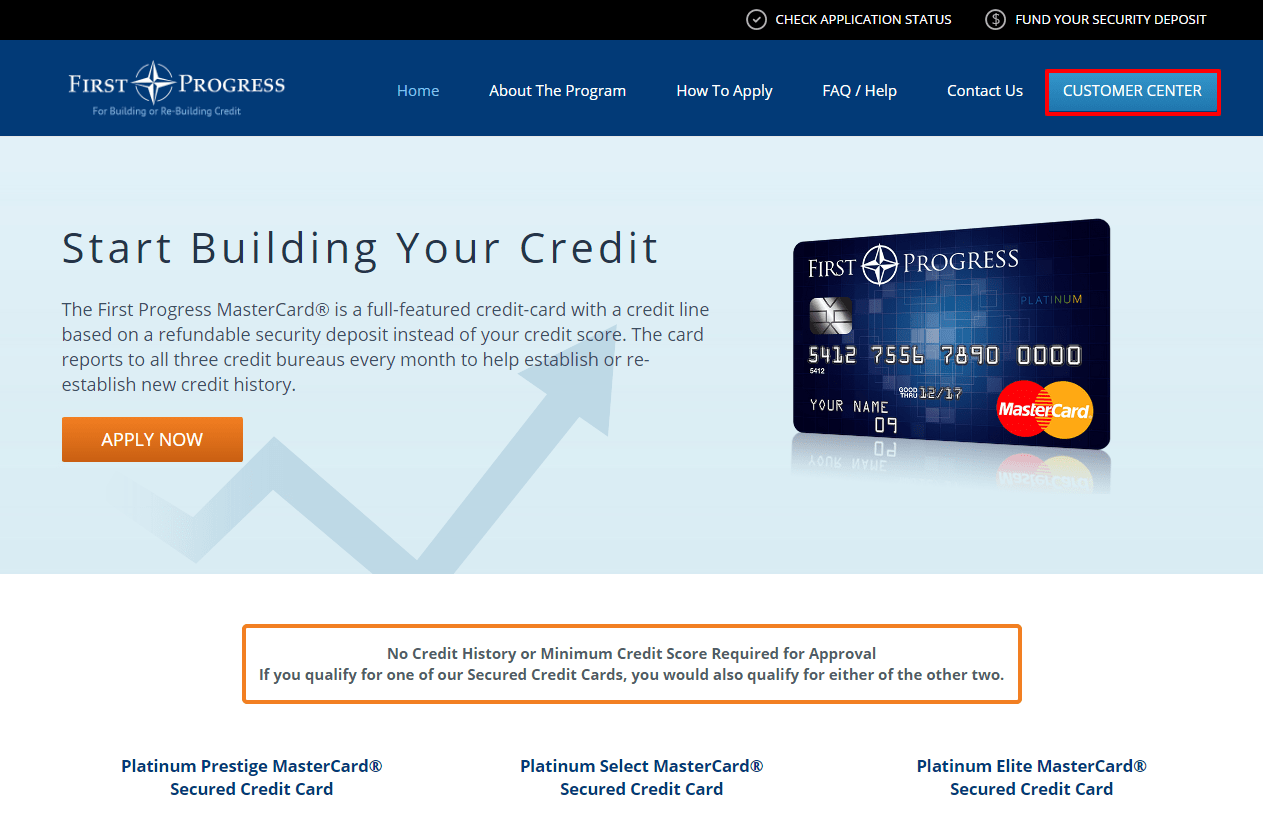 First Progress Credit Card