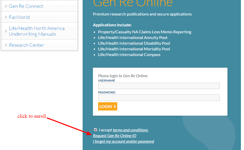 GenRe Online Registration