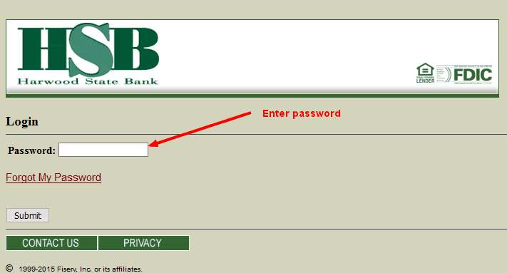 Harwood State Bank Online Banking Password