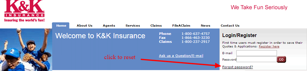 K K Insurance reset