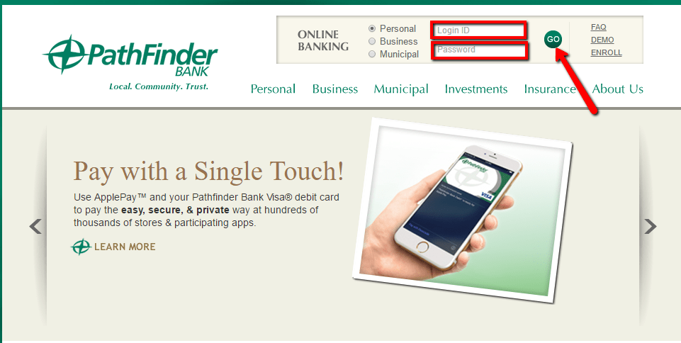 PathFinder Bank Online Banking Login