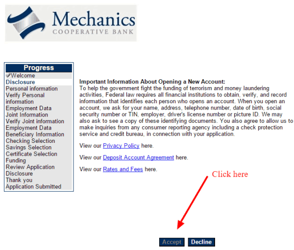 Mechanics Cooperative Bank Online Banking Login CC Bank