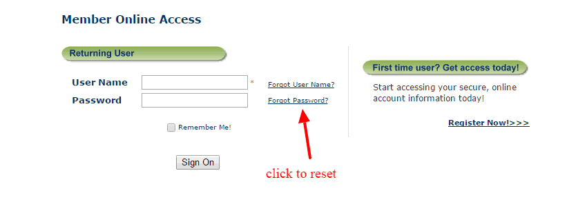 Modern woodmen pass-reset