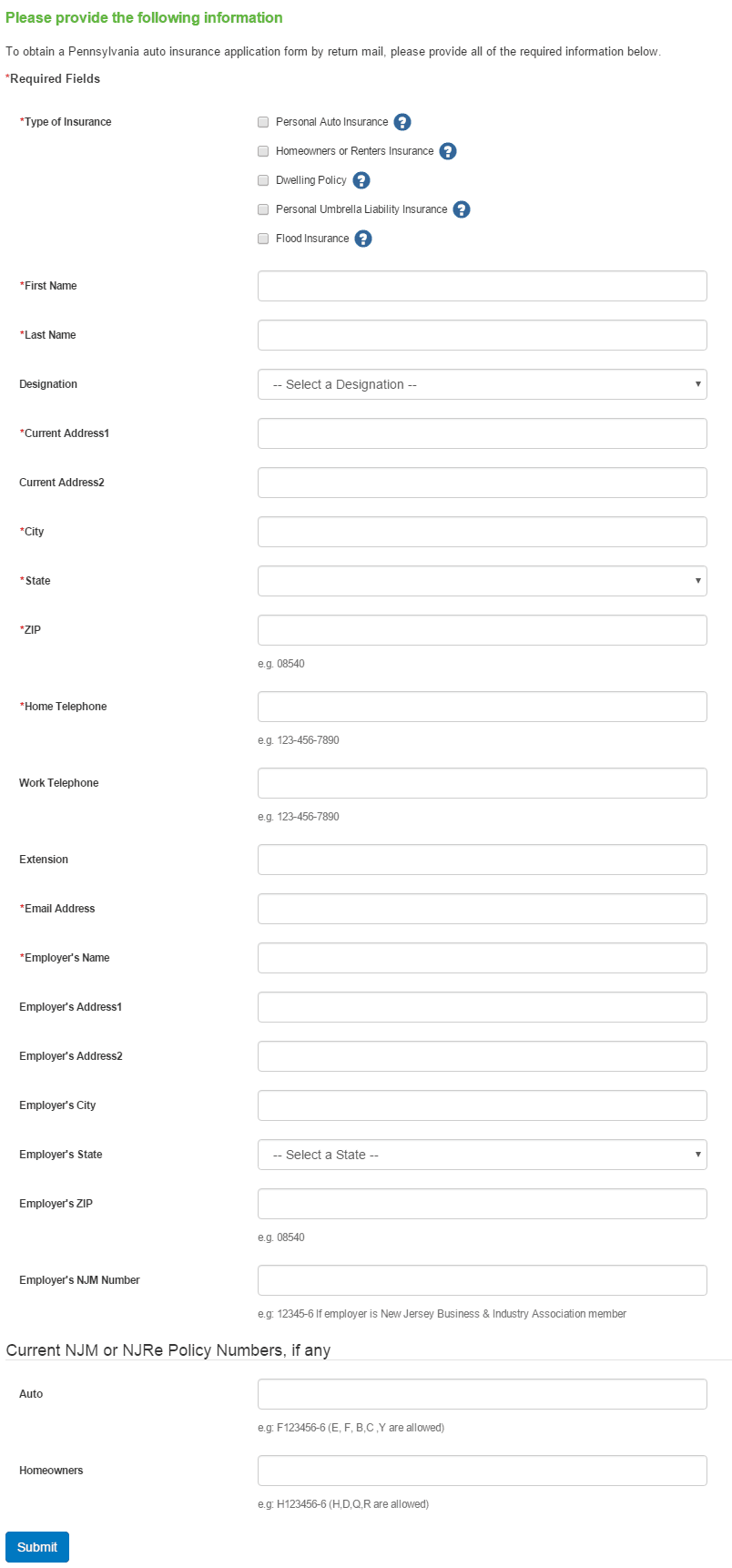 NJM insurance registration