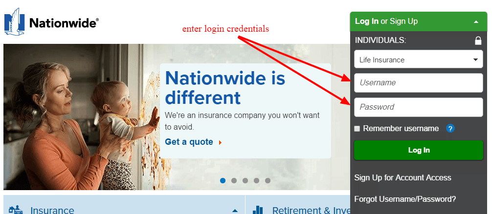 Nationwide insurance login