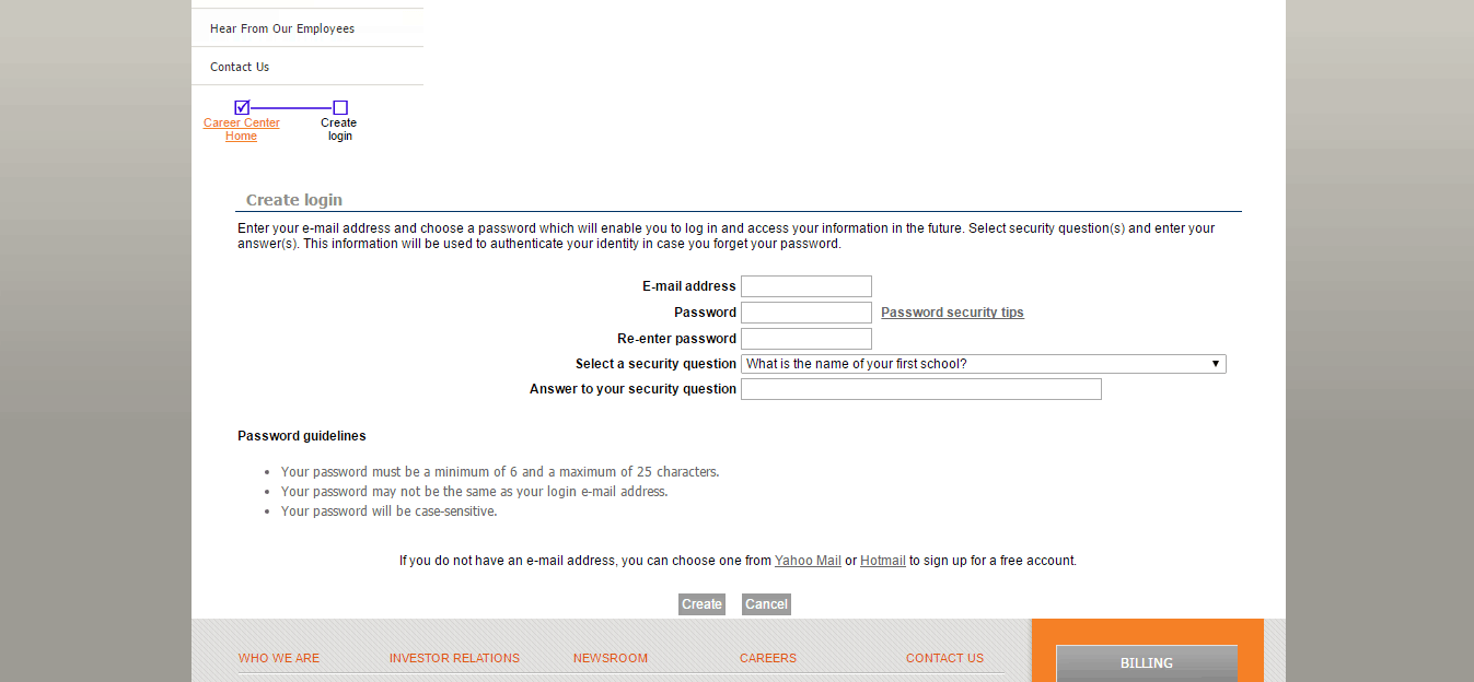 OneBeacon user registration