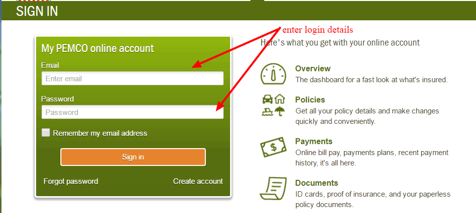 PEMCO Insurance login