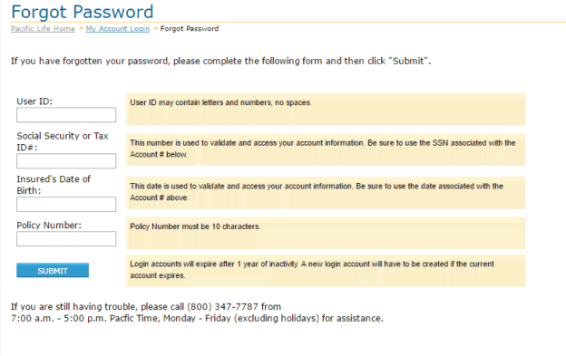Pacific Life Insurance Online Login - CC Bank