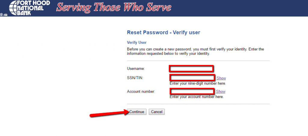Fort Hood National Bank Online Banking Login CC Bank