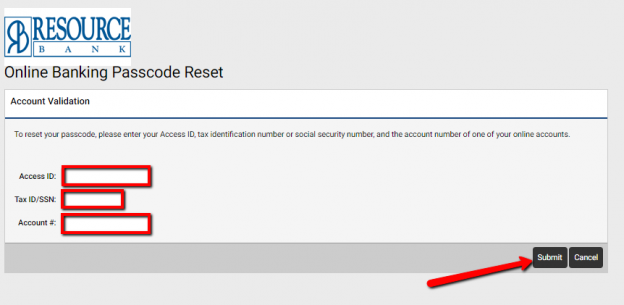 Resource Bank Online Banking Login CC Bank