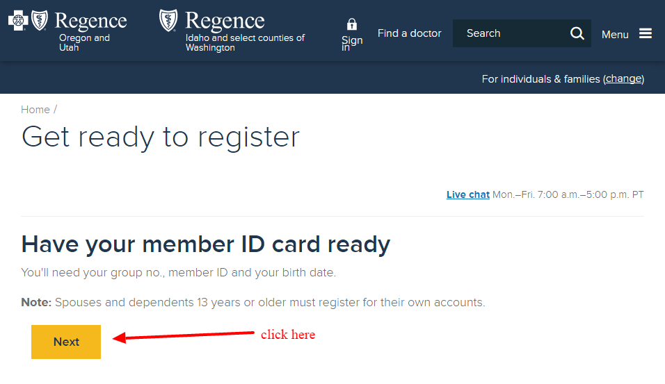 Regence registration1