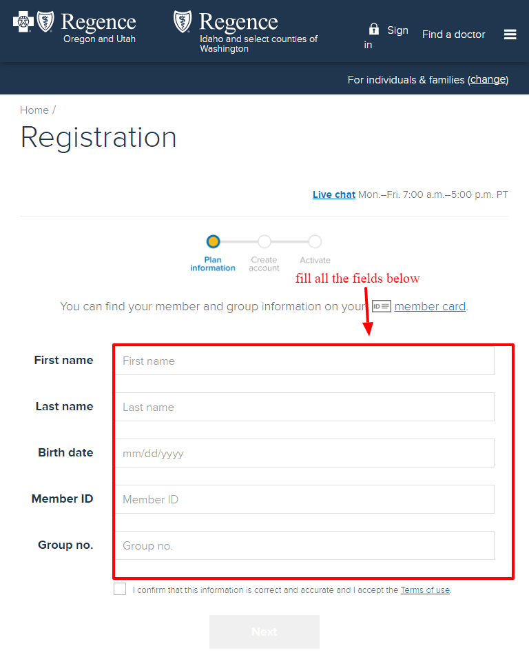 Regence registration3