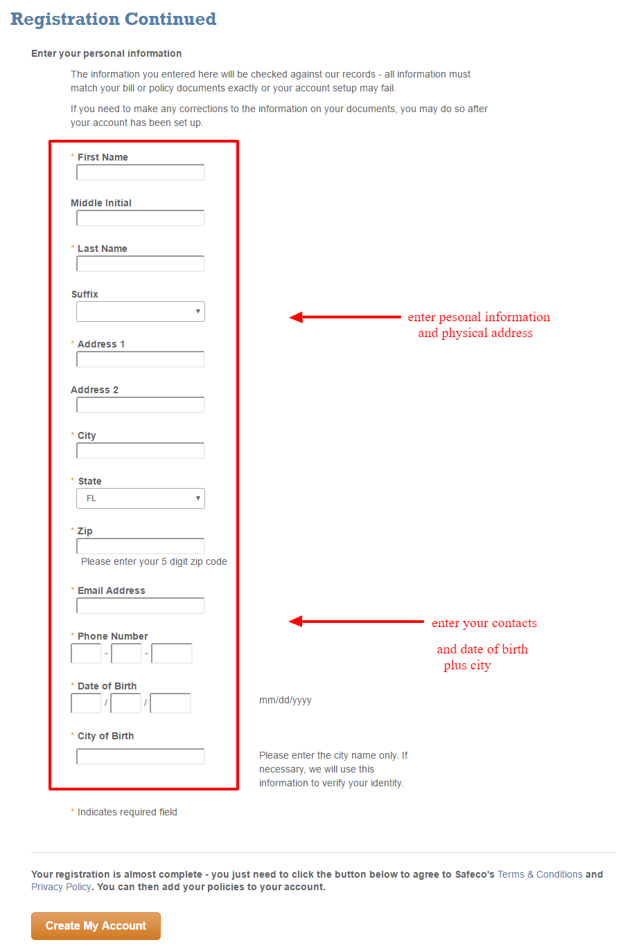 Safeco Insurance Online Login - CC Bank