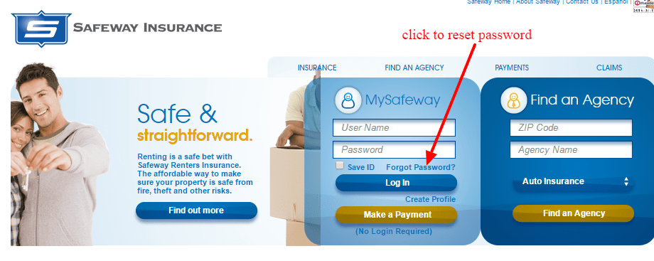 Safeway reset password