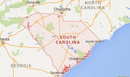 South Carolina Map
