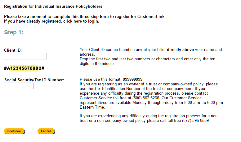 Sunlife Registration