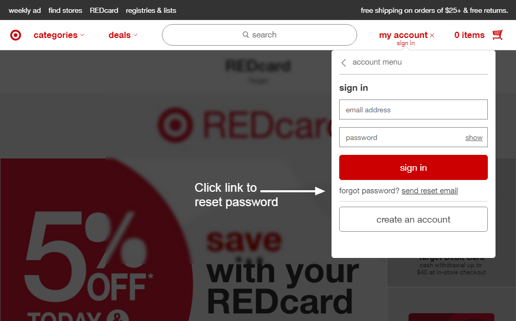 TARGET PASSWORD