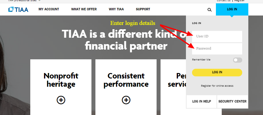 TIAA Login