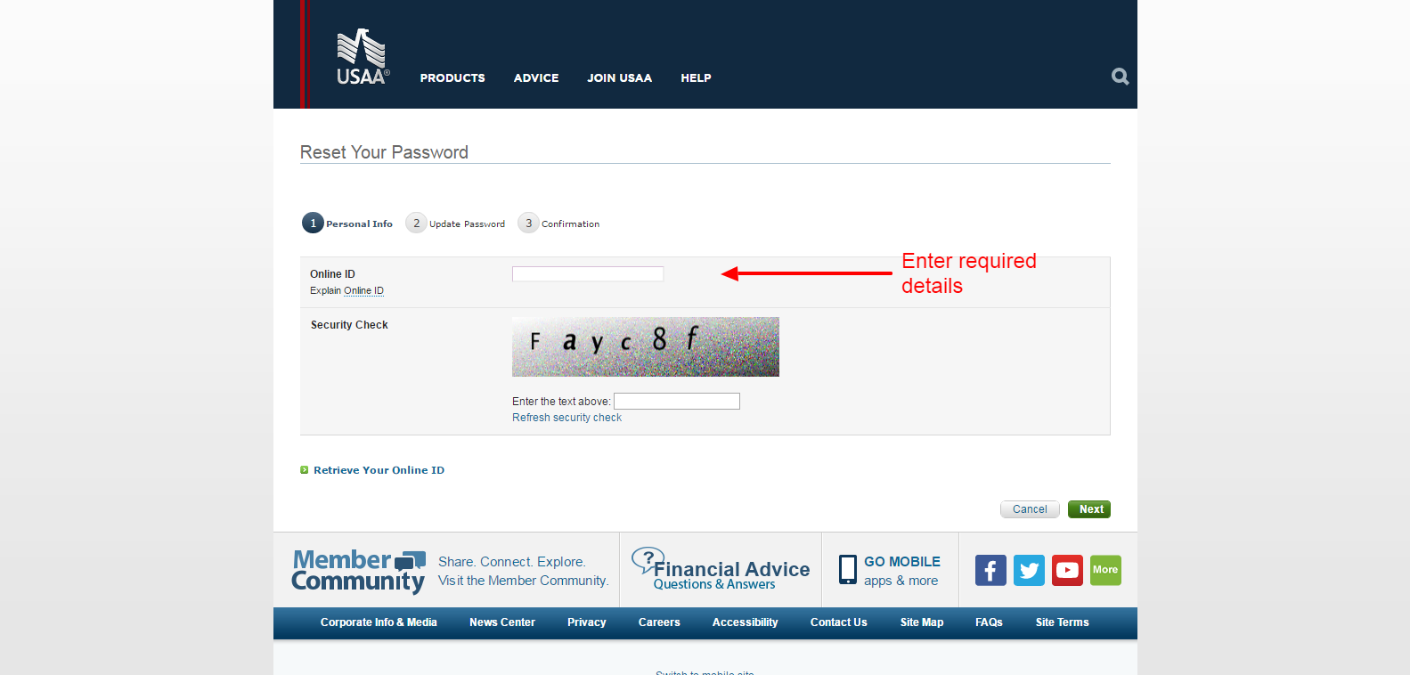 USAA PASSWORD 2