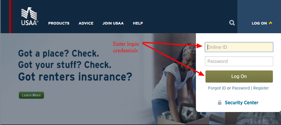 USAA Insurance Online Login - CC Bank