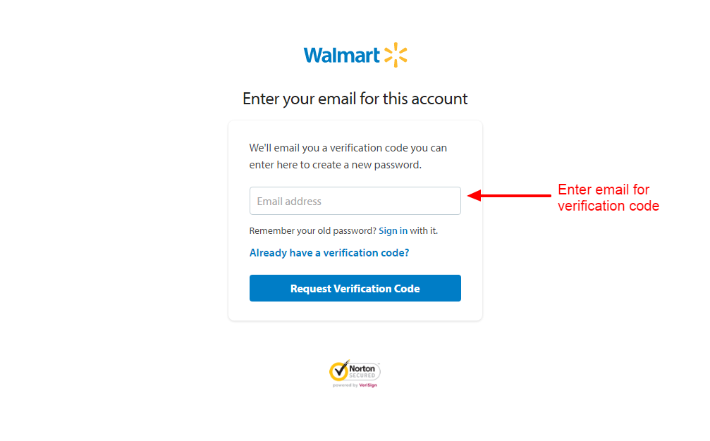 Walmart password 2