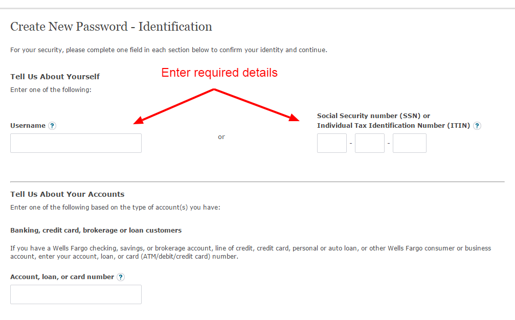 Wells Fargo PASSWORD 3