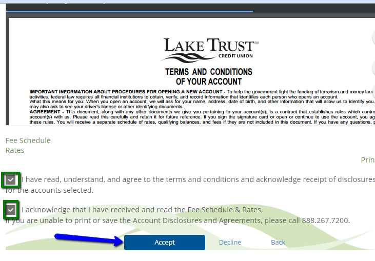 Lake Trust Credit Union Online Banking Login CC Bank