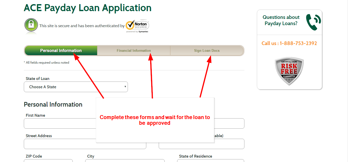 ACE Cash Express Payday Personal Loan Online Login CC Bank