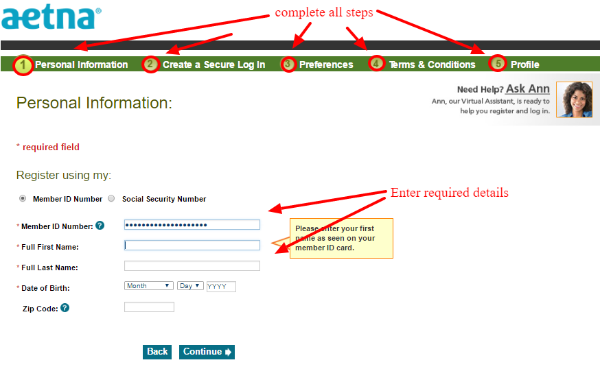 aetna member registration online