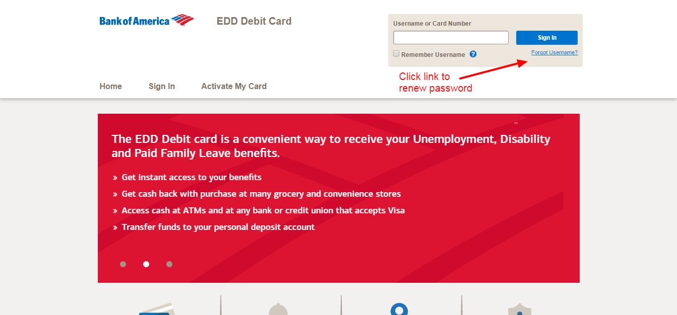 Bank of America EDD Debit Card Online Login - CC Bank