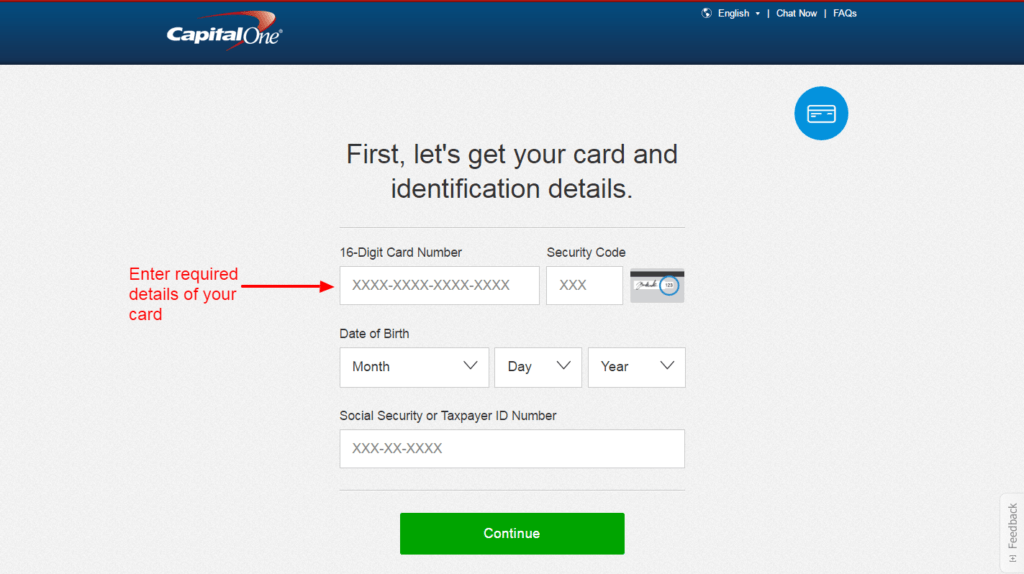 capital one credit card login online banking